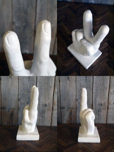 画像2: ビンテージ　PEACE　HAND　オブジェ　