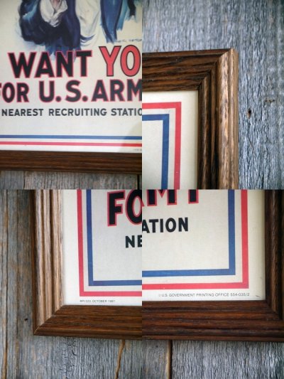 画像2: ビンテージ　Ｉ　WANT　YOU　FOR　U.S.　ARMY　壁掛け