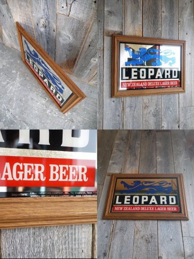 画像2: ビンテージ LEOPARD パブミラー