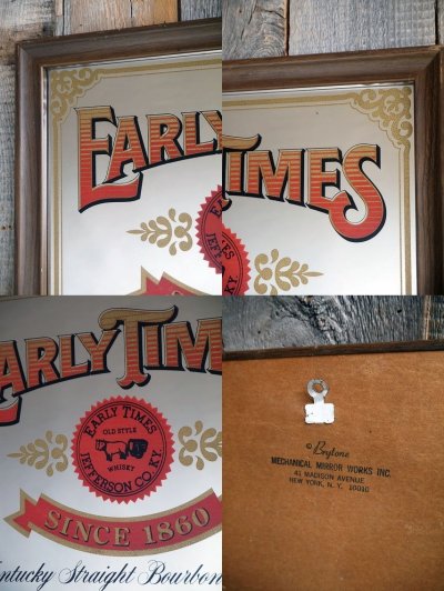 画像2: ビンテージ　EARLY　TIMES 　パブミラー