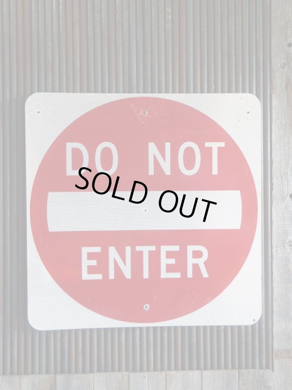 画像1: USA　DO　NOT　ENTER　特大ロードサイン　 (1)