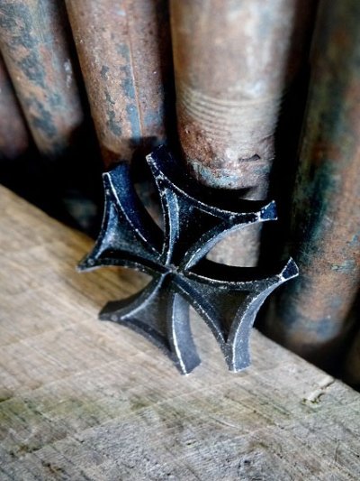 画像1: ビンテージ　アイアンクロス　ペンダントトップ　A