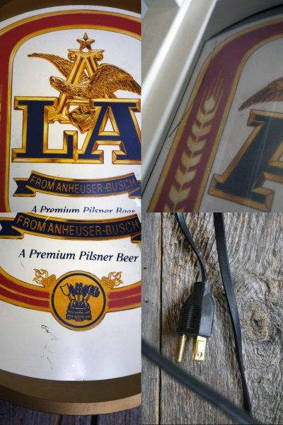 画像2: ビンテージ　L.A　BEER　ライトサイン