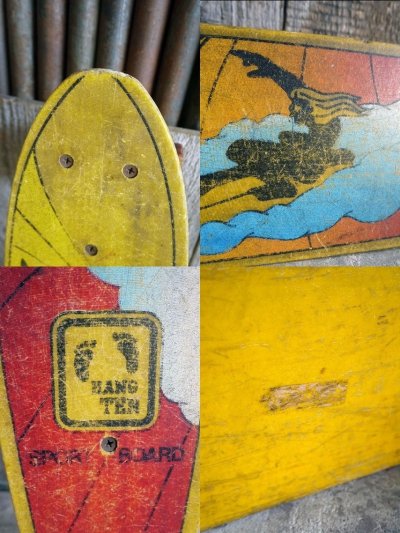 画像1: ビンテージ HANG TEN スケートボード