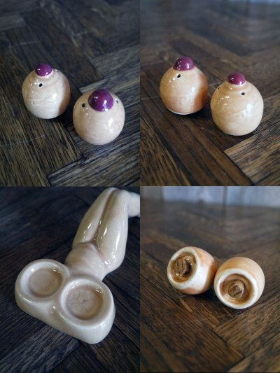 画像2: ビンテージ　Sexyデザイン　SALT＆PEPEER　セット　