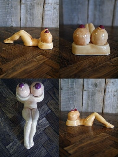 画像1: ビンテージ　Sexyデザイン　SALT＆PEPEER　セット　