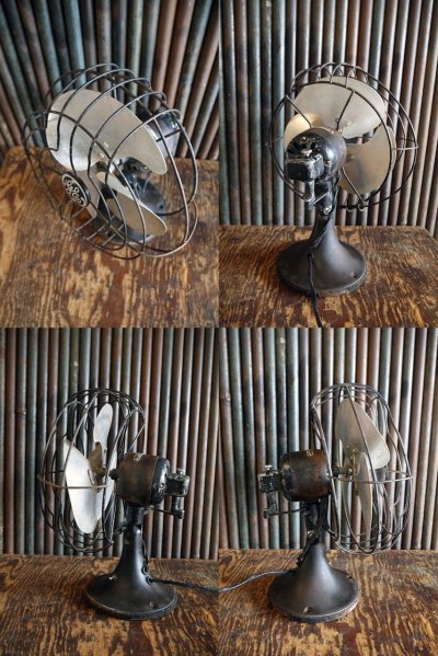 画像1: アンティーク GE メタルファン