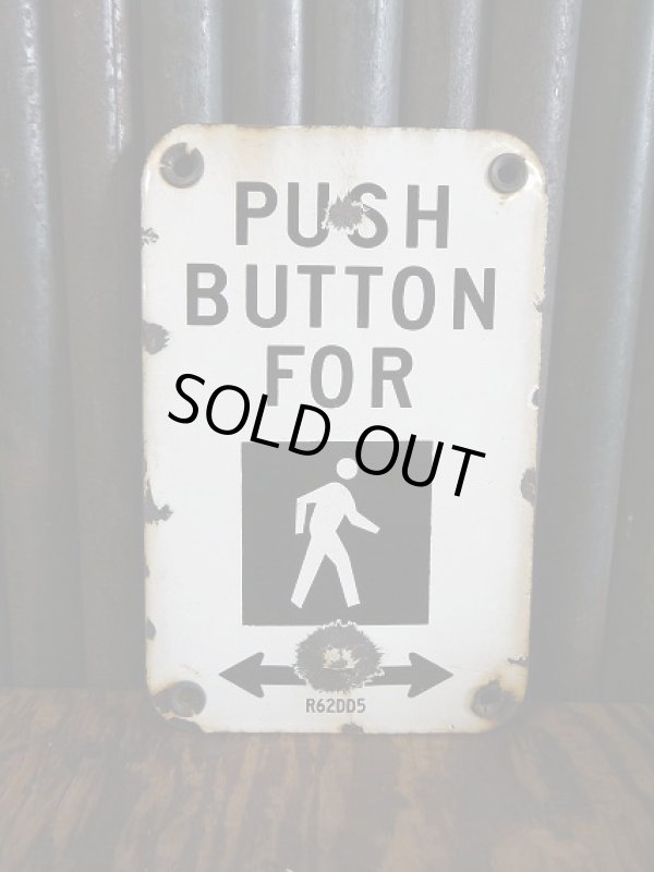 画像1: ビンテージ　PUSH　BUTTON　FOR　ミニサイン (1)