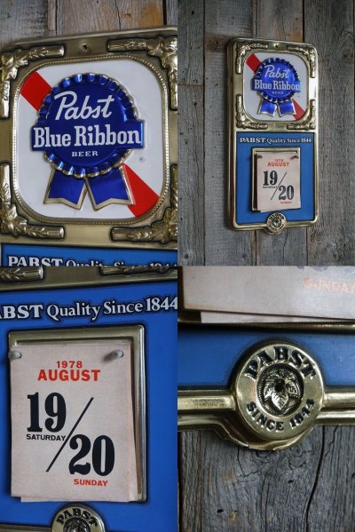 画像1: ビンテージ Pabst Blue Ribbon Calender
