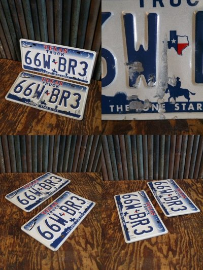 画像2: USA　TEXAS　TRUCK　ナンバープレートセット　