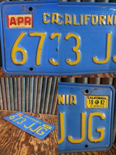 画像2: ビンテージ　CALIFORNIA　ナンバープレート　F