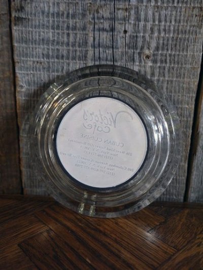 画像1: ビンテージ　Victor's　cafe　ガラス灰皿　