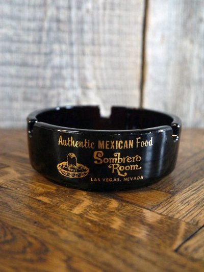 画像1: ビンテージ　HORSESHOE　ガラス灰皿　