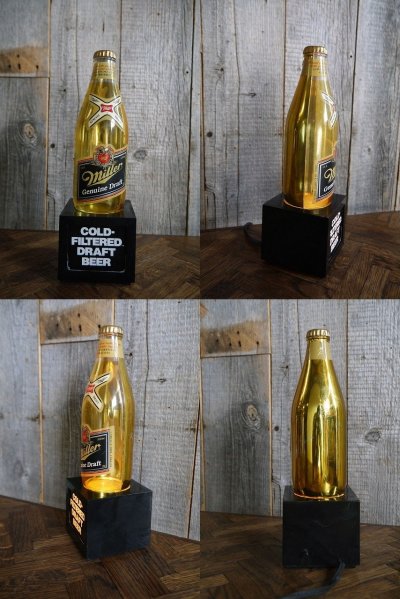 画像2: ビンテージ　Miller　Genuine　Draft　ライトサイン