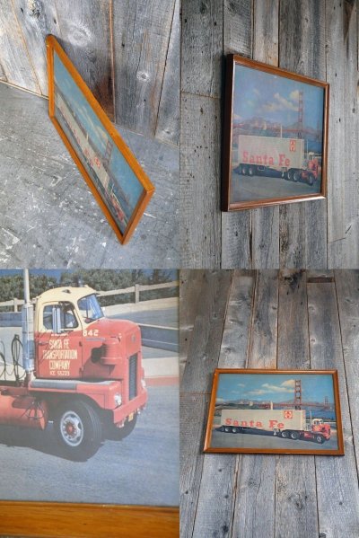 画像1: ビンテージ　Santa　fe　Truck　壁掛け