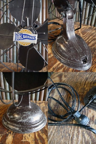 画像1: アンティーク　R＆M　BANNER　メタルファン