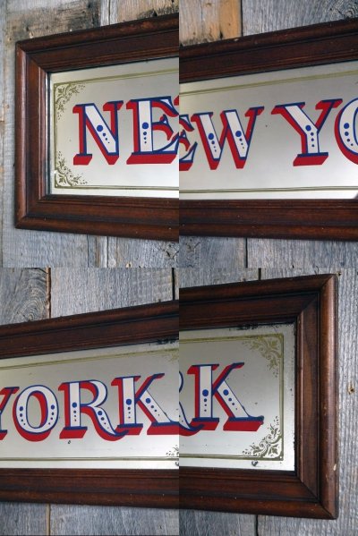 画像1: ビンテージ　NEW　YORK　パブミラー