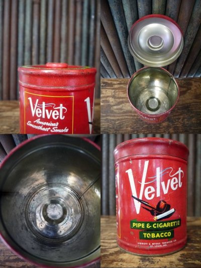 画像2: ビンテージ　Velvet 　PIPE＆CIGARETTE TOBACCO缶　B