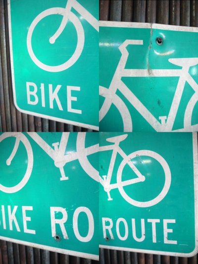 画像1: USA　BIKE　ROUTE　ロードサイン　