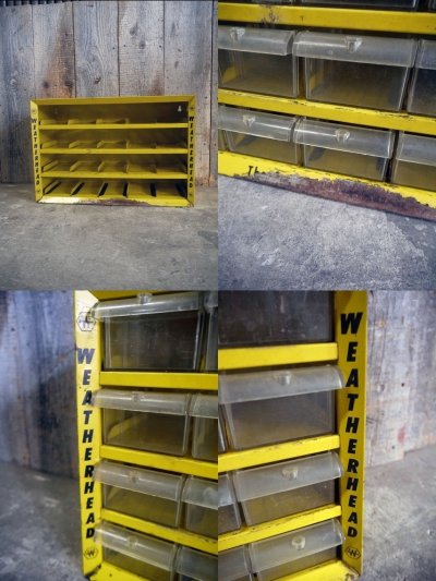 画像1: ビンテージ　WEATHERHEAD　パーツキャビネット