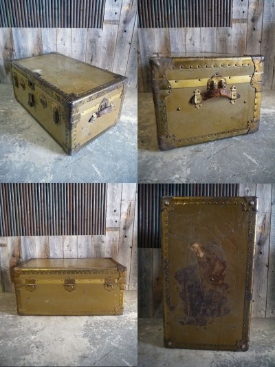 画像3: アンティーク ANCHOR BRAND 大型トランクケース
