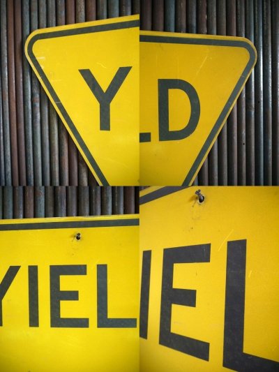 画像1: ビンテージ　YIELD　大型ロードサイン　B