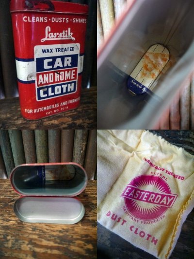 画像2: ビンテージ　Las₋Stik　CAR　AND　HOME　CLOTH缶　