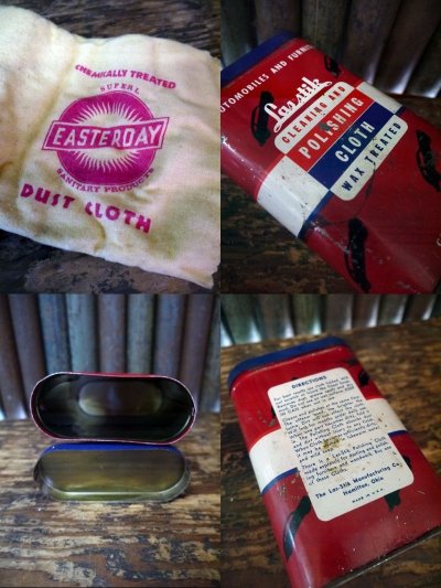 画像2: ビンテージ　Las₋Stik　POLISHING　CLOTH缶　