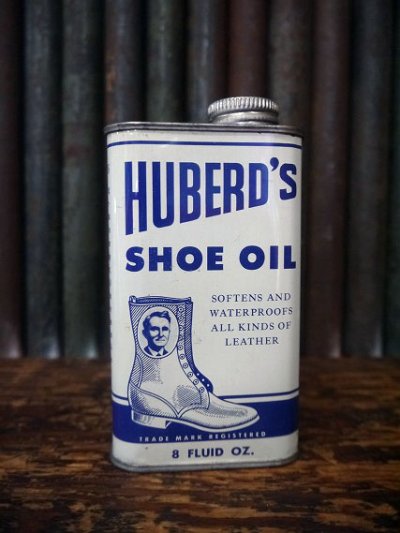 画像1: ビンテージ　HUBERD　SHOE　OIL缶　