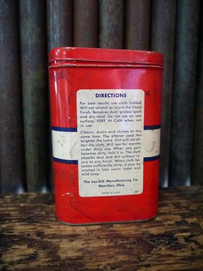 画像1: ビンテージ　Las₋Stik　CAR　AND　HOME　CLOTH缶　