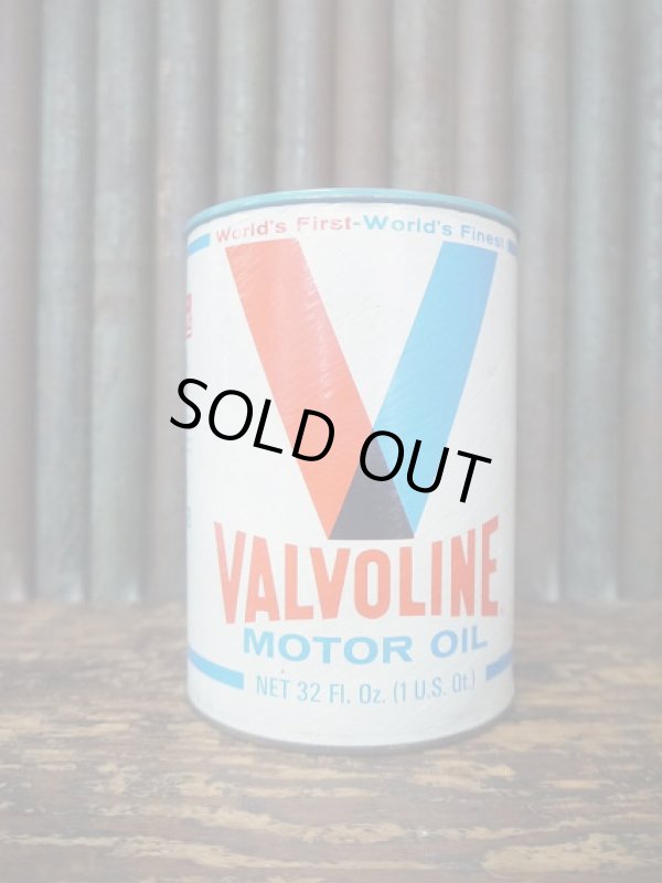 画像1: ビンテージ　VALVOLINE　MOTOR　OIL缶 (1)