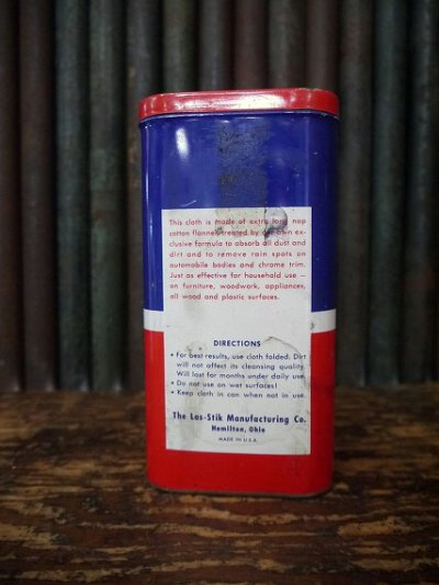 画像1: ビンテージ Las₋Stik KING SIZE DUST CLOTH 缶