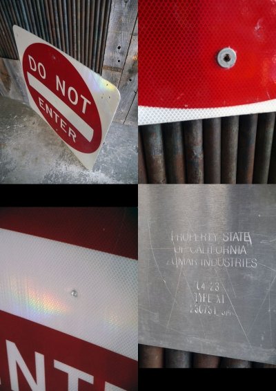 画像2: USA　DO　NOT　ENTER　特大ロードサイン　