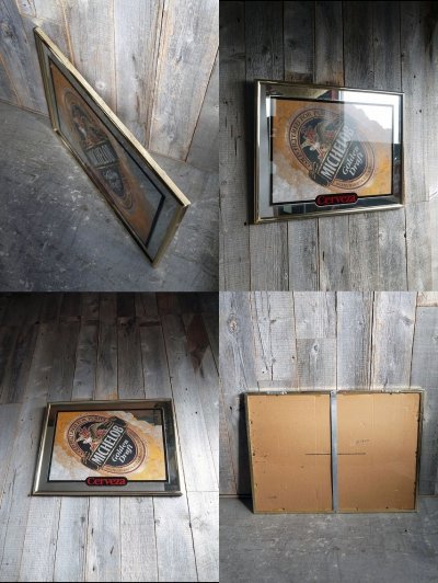 画像3: ビンテージ　MICHELOB　Golden　Draft　パブミラー 