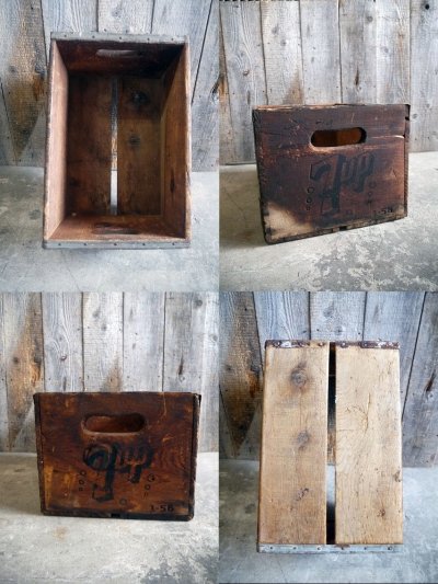 画像3: ビンテージ　７up　ウッドボックス　E