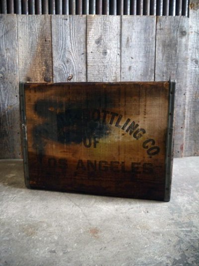 画像1: ビンテージ 7up ウッドボックス F