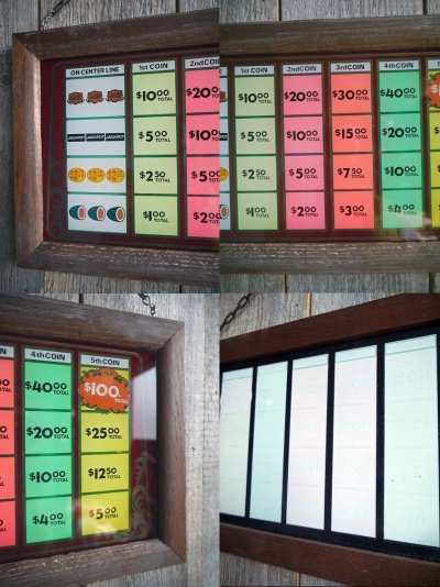 画像2: ビンテージ 　GOLDEN　NUGGET　CASINO　SLOT　PAYMENT　ガラス壁掛け