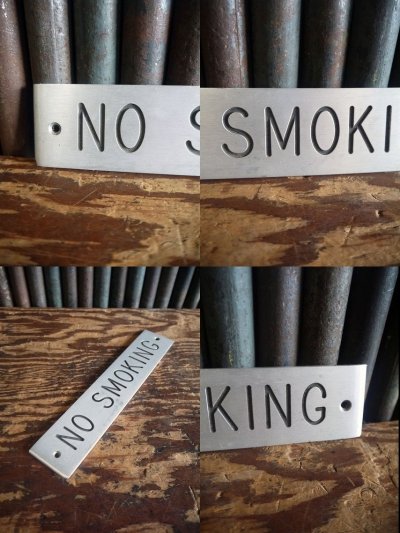 画像2: ビンテージ NO SMOKING サイン B