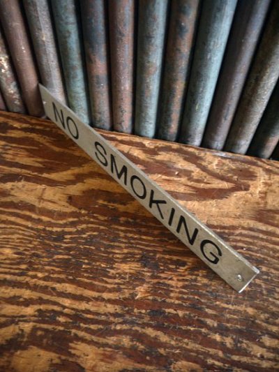 画像1: ビンテージ NO SMOKING サイン C