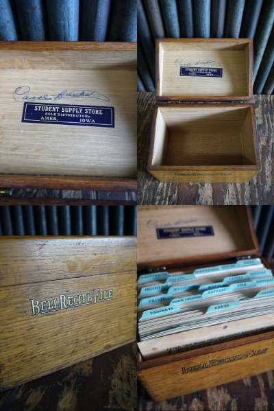 画像2: ビンテージ BELL RECIPE FILE BOX