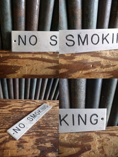 画像2: ビンテージ　NO　SMOKING　サイン　A