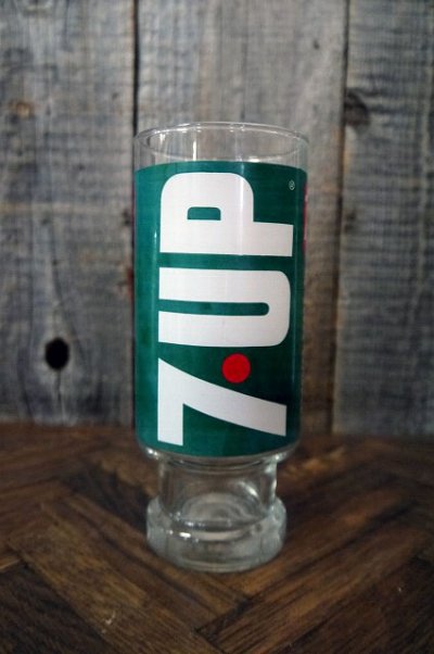 画像1: ビンテージ 7UP グラス (観賞用)