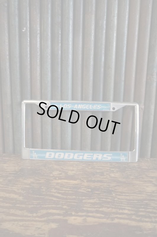 画像1: ビンテージ　LA　DODGERS　ナンバープレートフレーム (1)