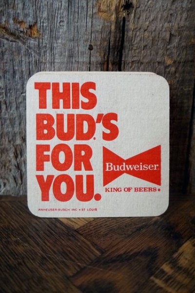 画像1: ビンテージ　D.STOCK　BUDWEISER　コースターセット