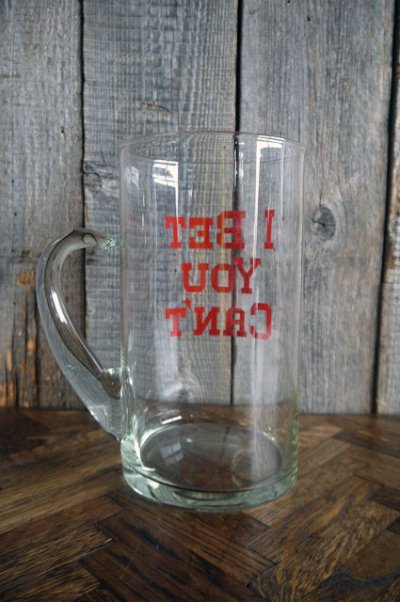 画像1: ビンテージ　I　BET　YOU　CANT　ビールジョッキ　(鑑賞用)