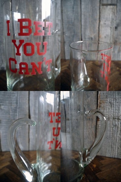 画像2: ビンテージ　I　BET　YOU　CANT　ビールジョッキ　(鑑賞用)