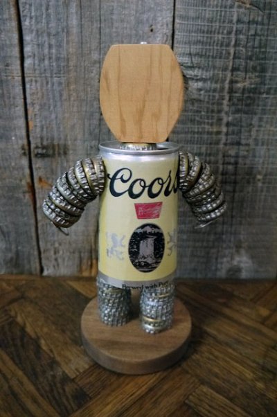 画像1: ビンテージ　COORS　リメイクボトル人形