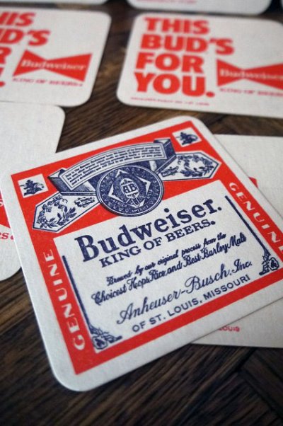 画像2: ビンテージ　D.STOCK　BUDWEISER　コースターセット