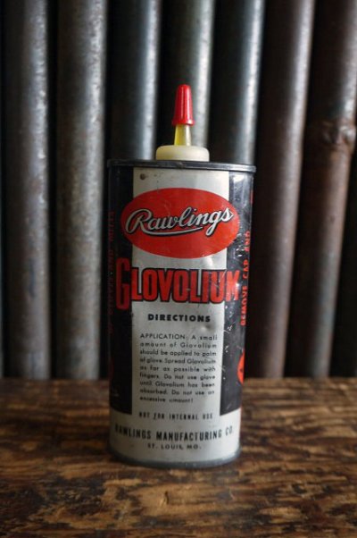 画像1: ビンテージ Rawlings GLOVOLIUM 缶