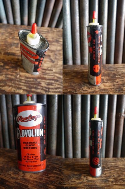 画像2: ビンテージ Rawlings GLOVOLIUM 缶